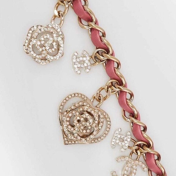 Chanel Pink Quilted Lambskin Leather Valentine Charms Rectangular Mini Flap Bag - Picture 5 of 11